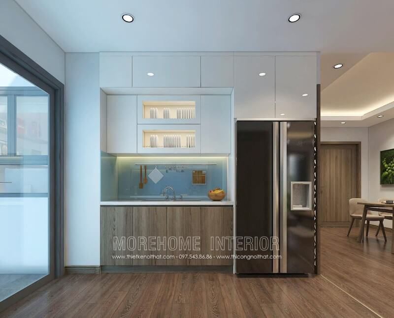 .Nếu diện tích căn bếp chung cư của bạn không đủ rộng, mẫu tủ bếp gỗ công nghiệp của chúng tôi sẽ là lựa chọn tốt nhất cho bạn.