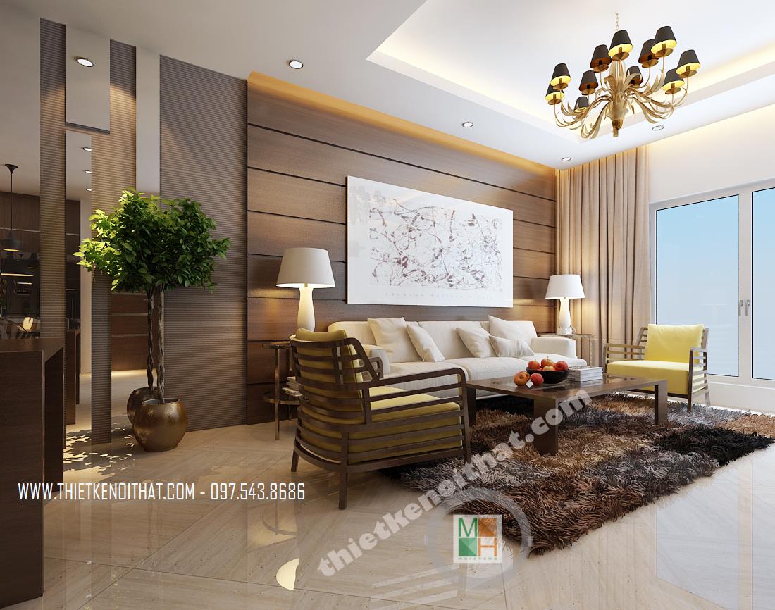 Tổng hợp mẫu thiết kế nội thất phòng chung cư tân cổ điển, hiện đại