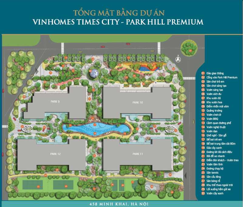 Mặt bằng Park Hill - Times City Park Hill Premium