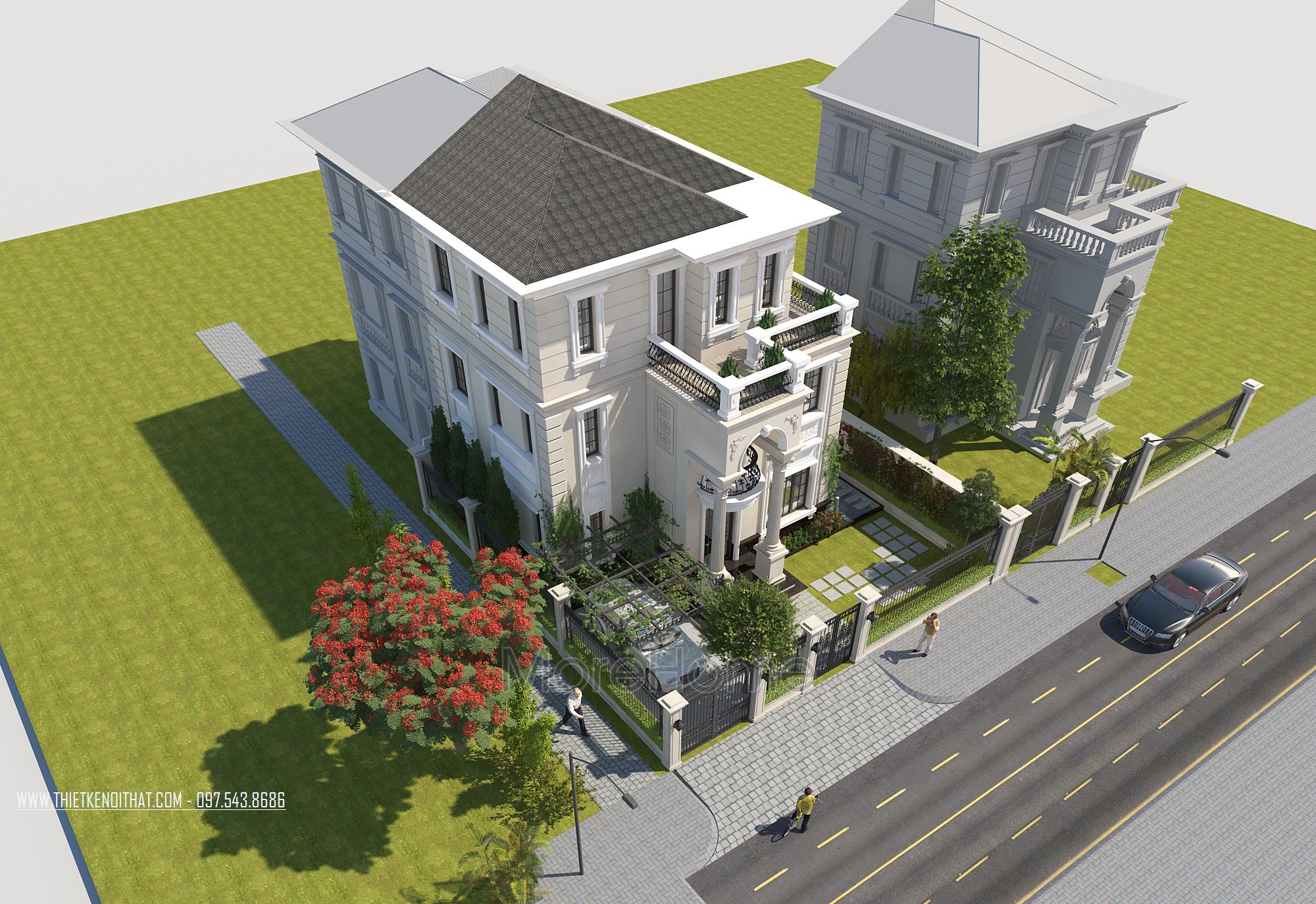 Thiết kế biệt thự 60m2 hiện đại tiện nghi, sang trọng