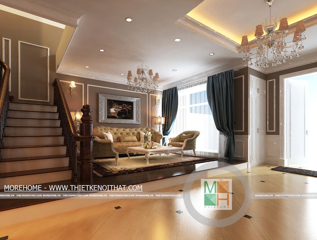 Nội thất phòng khách tân cổ điển – không gian sống kén gia chủ Nội thất phòng khách tân cổ điển – không gian sống kén gia chủ