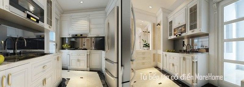 Bộ sưu tập mẫu tủ bếp tân cổ điển HOT nhất năm 2018 Bộ sưu tập mẫu tủ bếp tân cổ điển HOT nhất năm 2018