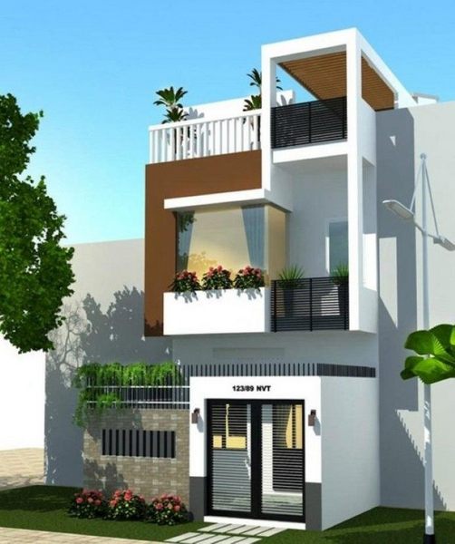 Thiết kế mặt tiền nhà phố đẹp Thiết kế mặt tiền nhà phố đẹp