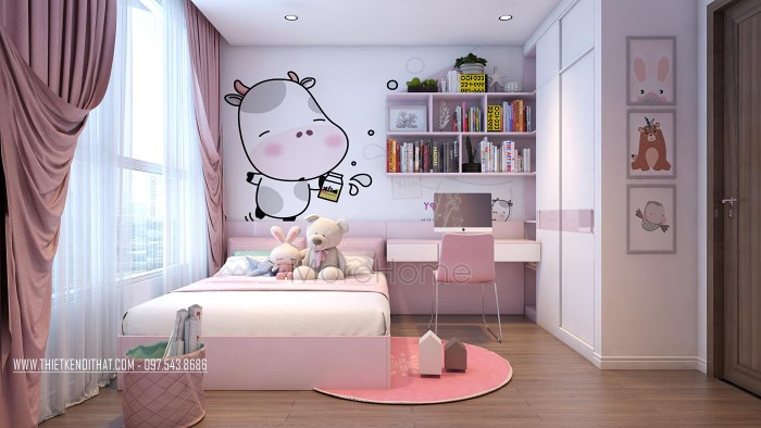Ngỡ lạc chốn thần tiên với mẫu phòng ngủ màu hồng dành cho bé gái Ngỡ lạc chốn thần tiên với mẫu phòng ngủ màu hồng dành cho bé gái