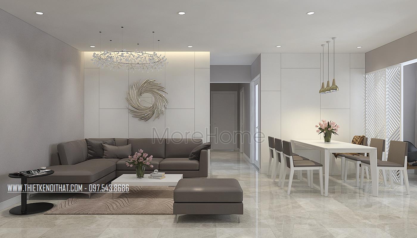  Thiết kế nội thất chung cư phong cách tối giản