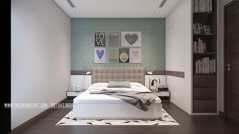 Thiết kế nội thất chung cư 3 phòng ngủ đẹp tại d'le roi soleil Quảng An