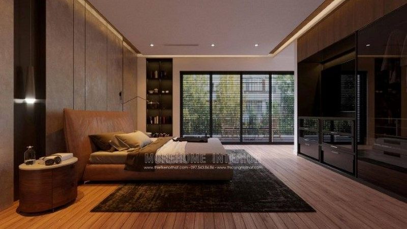 Thiết kế nội thất phòng ngủ gỗ An Cường đẹp