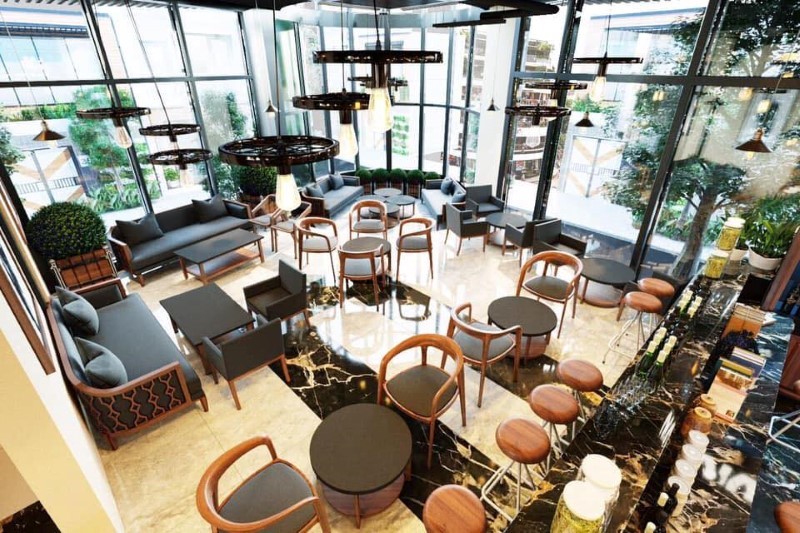 Thiết kế thi công nội thất quán cafe
