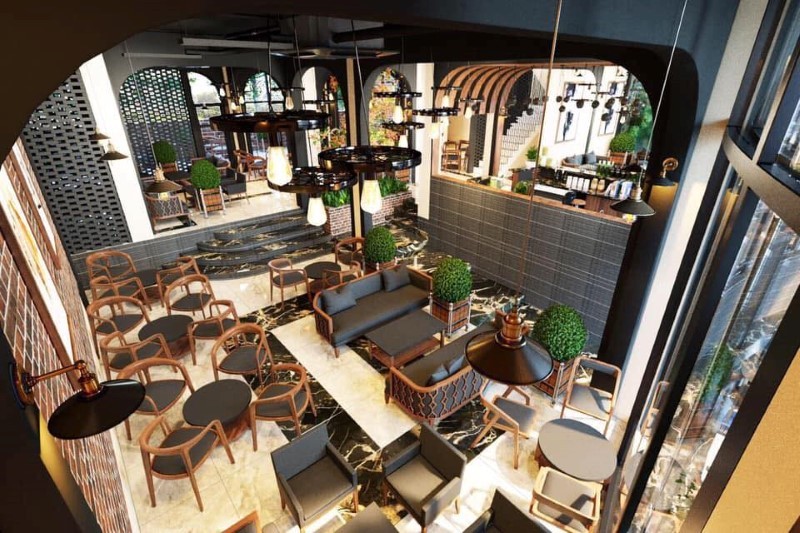 Thiết kế thi công nội thất quán cafe