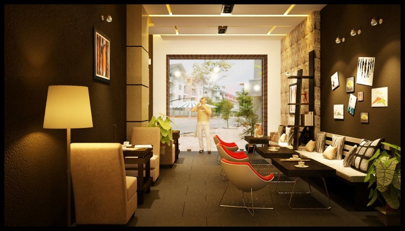 Thiết kế thi công nội thất quán cafe