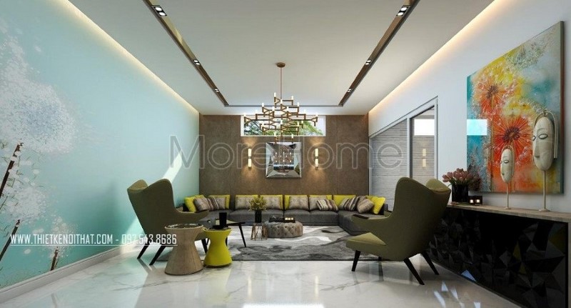 thiết kế biệt thự song lập