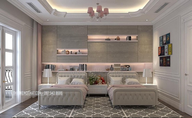 Thiết kế nội thất biệt thự song lập
