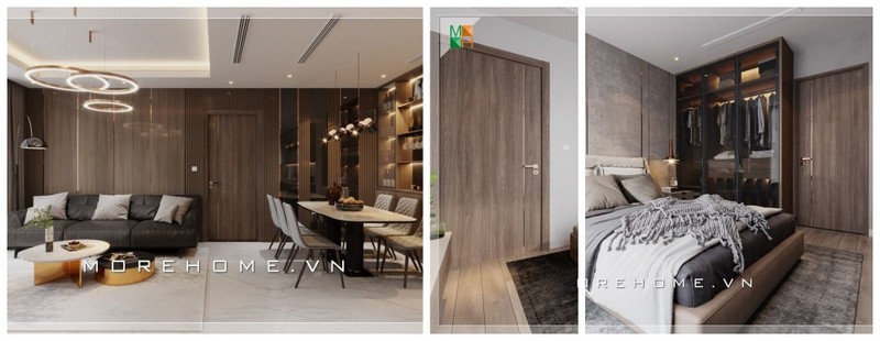 Cửa gỗ chung cư gỗ công nghiệp