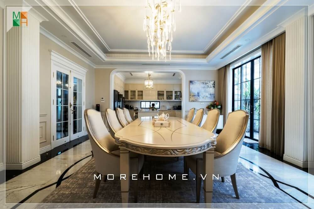 Thi công nội thất biệt thự tân cổ điển