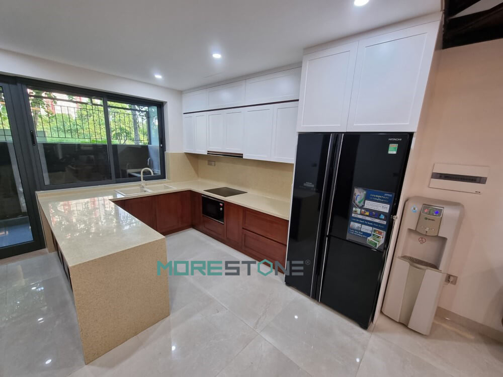 Thi Công Đá Bàn Bếp, Đá Ốp Bếp Uy Tín, Chuyên Nghiệp Tại Hà Nội | MoreStone