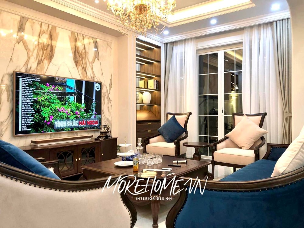 Thi công nội thất gỗ óc chó