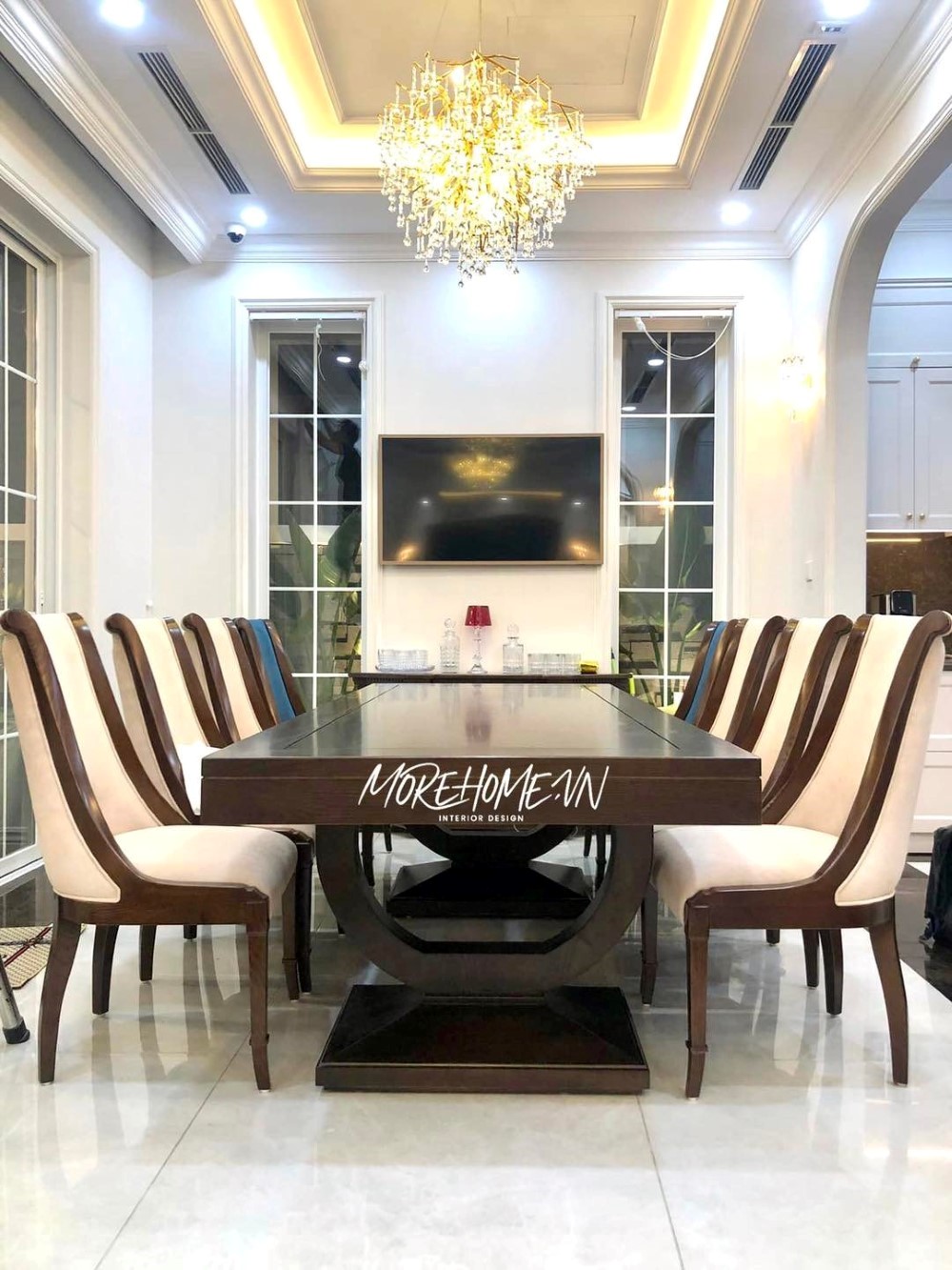 Thi công nội thất gỗ óc chó