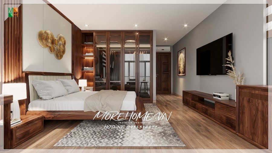 Thi công nội thất gỗ óc chó
