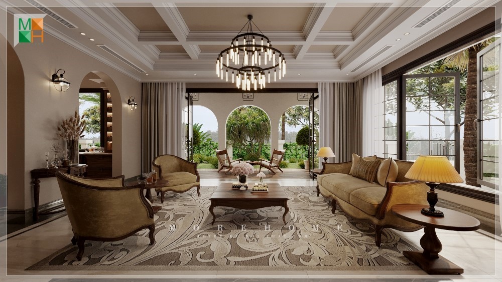 Thi công nội thất gỗ óc chó