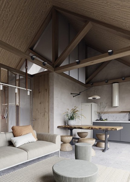 Thiết kế nội thất wabi sabi