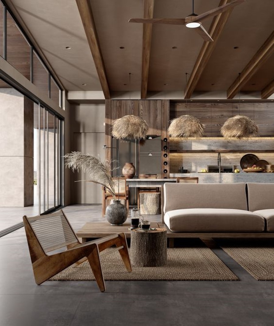 Thiết kế nội thất Rustic