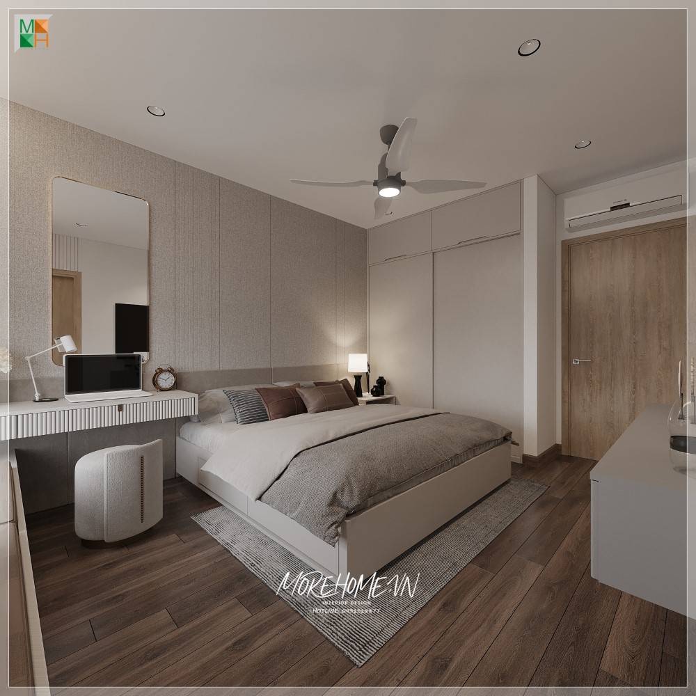 Thiết kế căn hộ 100m2 2 phòng ngủ