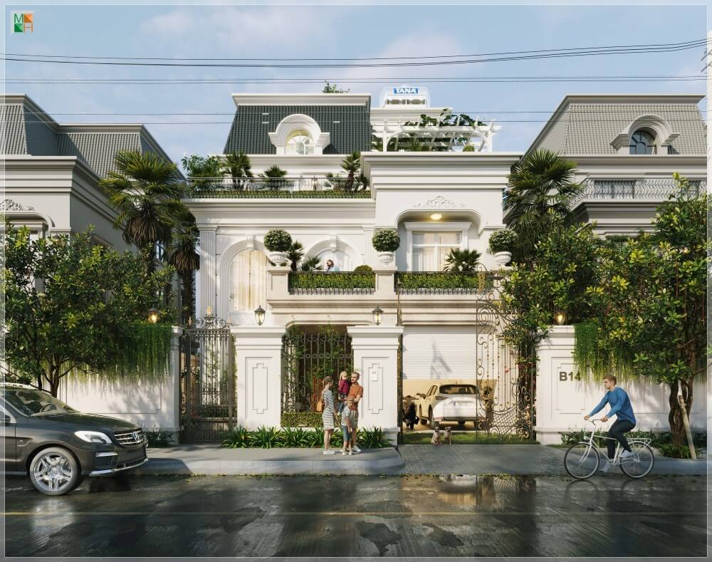 Thiết kế biệt thự thông tầng