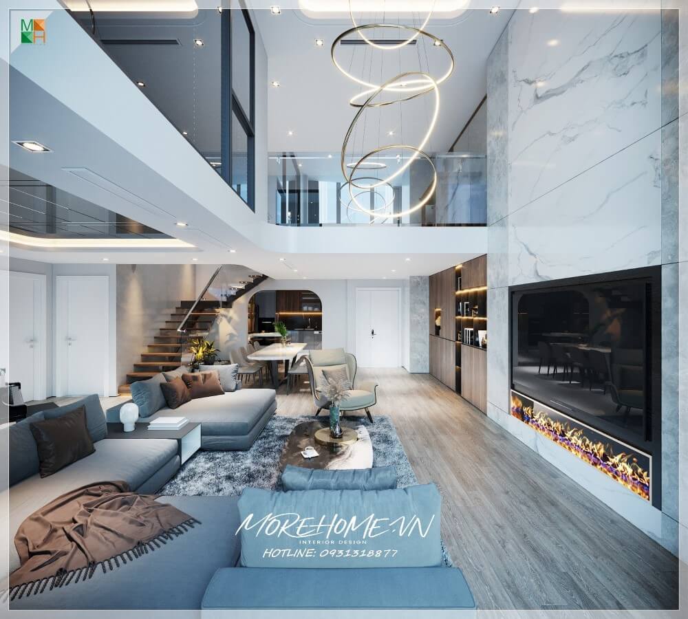 Thiết kế biệt thự thông tầng