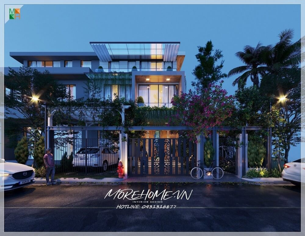 Thiết kế biệt thự thông tầng