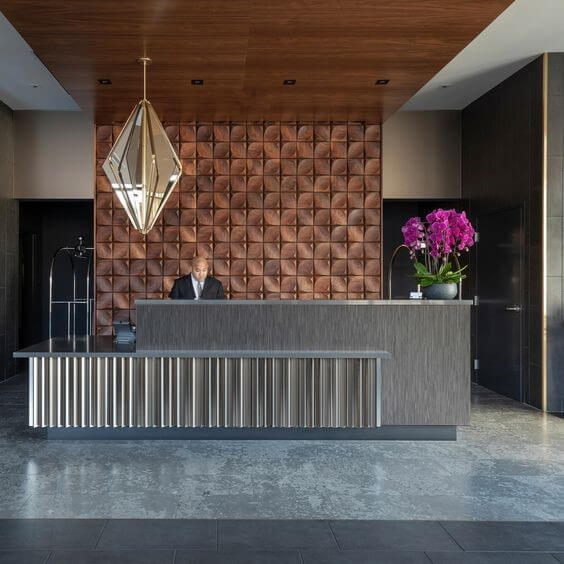quầy lễ tân văn phòng công ty