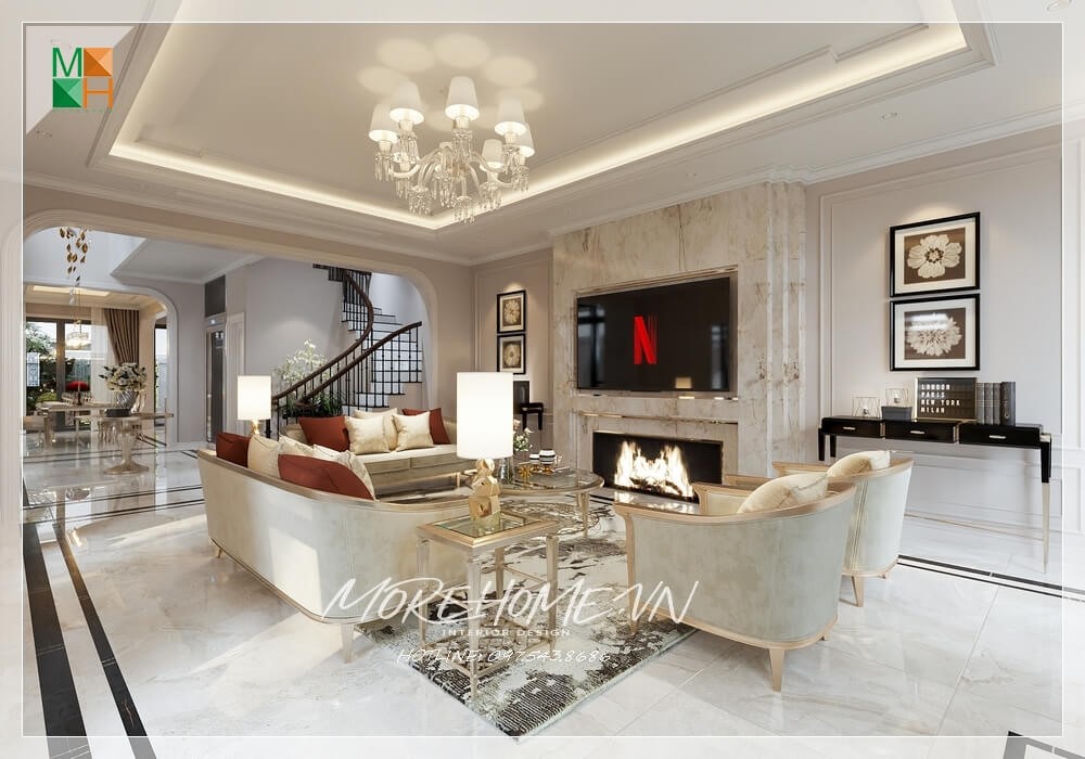 Thiết kế thi công biệt thự 2 tầng