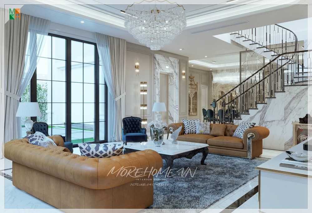Thiết kế thi công biệt thự 2 tầng