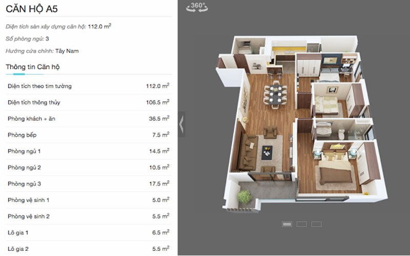 Mẫu thiết kế nội thất căn hộ chung cư The Legend Tower 112m2 Mẫu thiết kế nội thất căn hộ chung cư The Legend Tower 112 m2