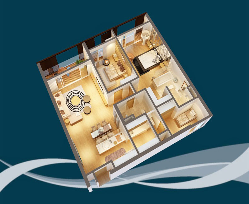 Mẫu thiết kế nội thất căn hộ chung cư Dolphin Plaza 181m2 Mẫu thiết kế nội thất căn hộ chung cư Dolphin Plaza 181m2