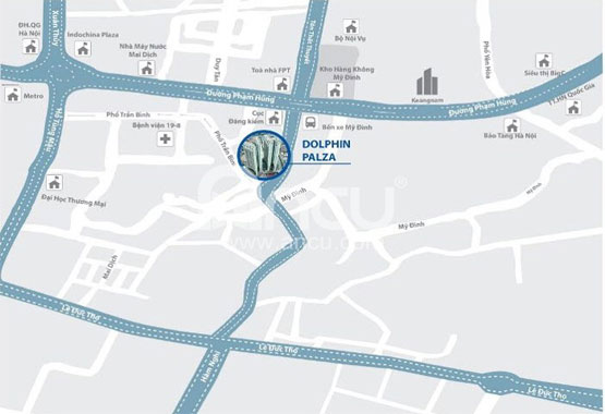 Vị trí dự án căn hộ chung cư Dolphin Plaza Vị trí dự án căn hộ chung cư Dolphin Plaza