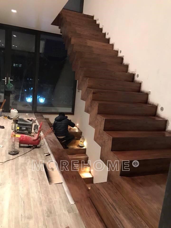Thi công cầu thang gỗ Thi công cầu thang gỗ